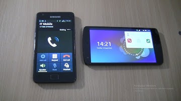 Over the Horizon Incoming call&Outgoing call at the Same Time Samsung Galaxy S2 Black+Nexus 5 Ubuntu