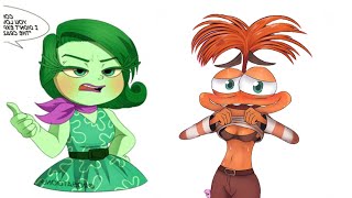 Anxiety Looking Inside Out 2 Comic Dub