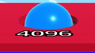 Ball Run 2048 Max Level Gameplay vs Candy Ball Run #ballgamezone #cutiepie22yt screenshot 1