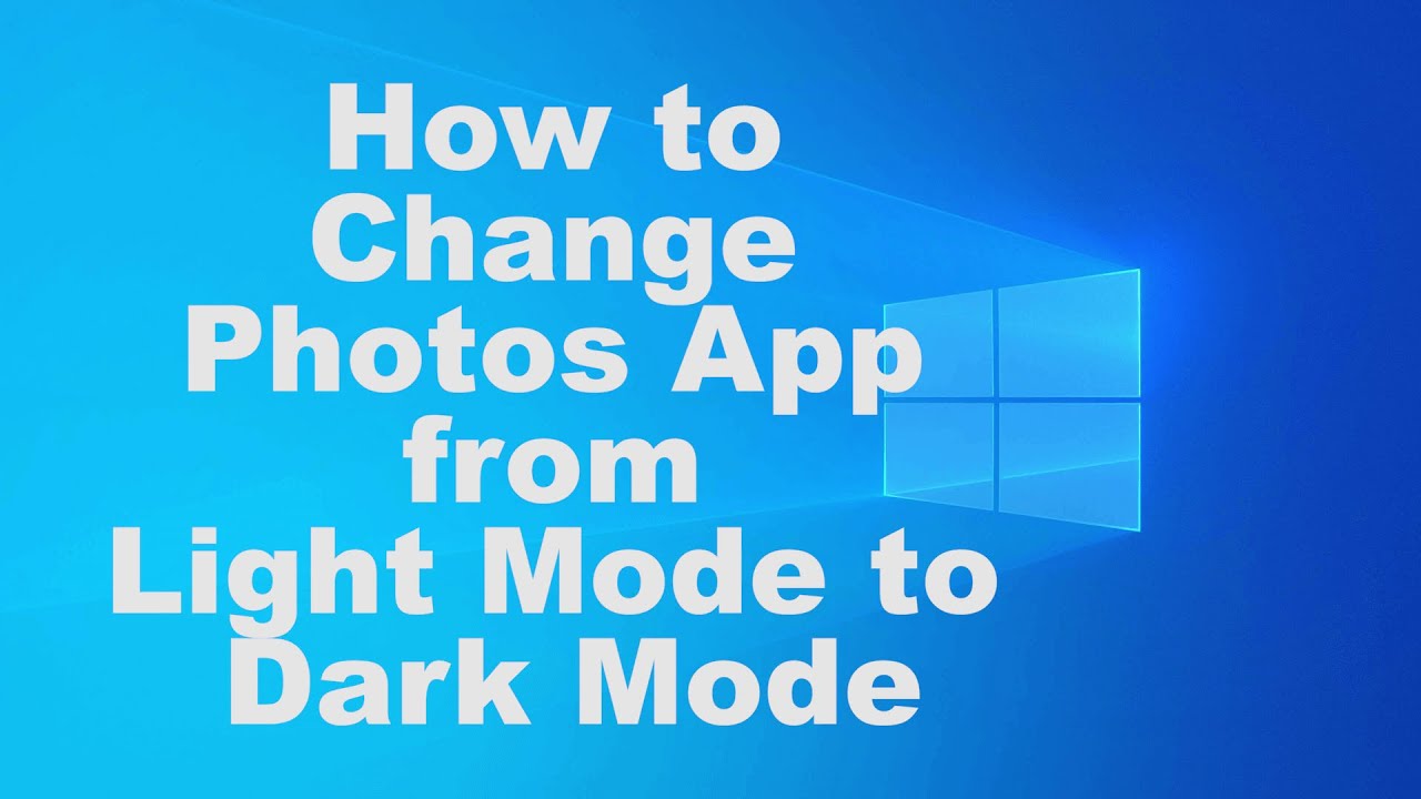 How to Change Photos App from Dark Mode to Light Mode - YouTube