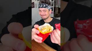 How do YOU eat your FRIES?🍟🥫😁❤️| Ketchup & fries hack | CHEFKOUDY