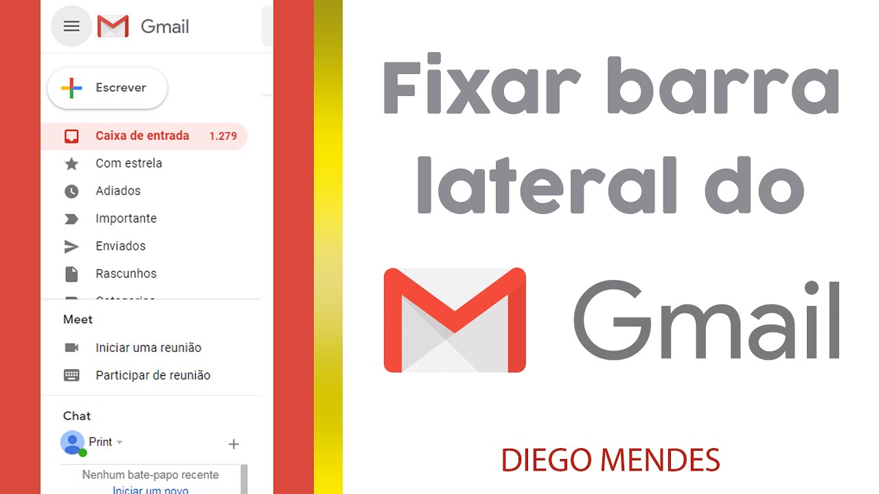 Fixar barra lateral do Gmail - YouTube