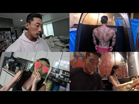 와이프는 서포터중 |일본 VLOG | 40만원어치 고기 먹방|  | 로손 언박싱 | 도쿄 프로쇼 | 레즈고부부