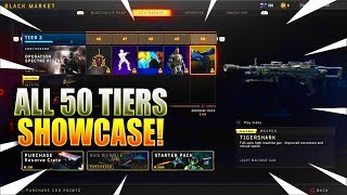 All 50 Tiers In Black Market Operation Spectre Rising Showcase Bo4 Update 1.17 Black Market New Dlc
