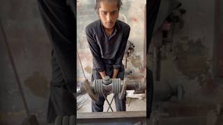Heavy Duty Double Spring Making on Lathe Machine | Iron Wire Spring Process #shorts #diy