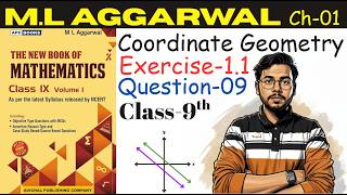 ML Aggarwal | Class-9th | Ch-01 | Exercise-01 | Question-09 | Coordinate Geometry | New Edition
