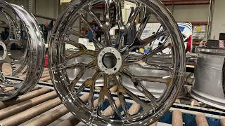 Freshly Finished Motorcycle Wheels