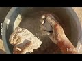 #ASMR Gritty Pure Cement large Slabs+Chunks dusty bomastic fast Crumble in Water tup paste play 