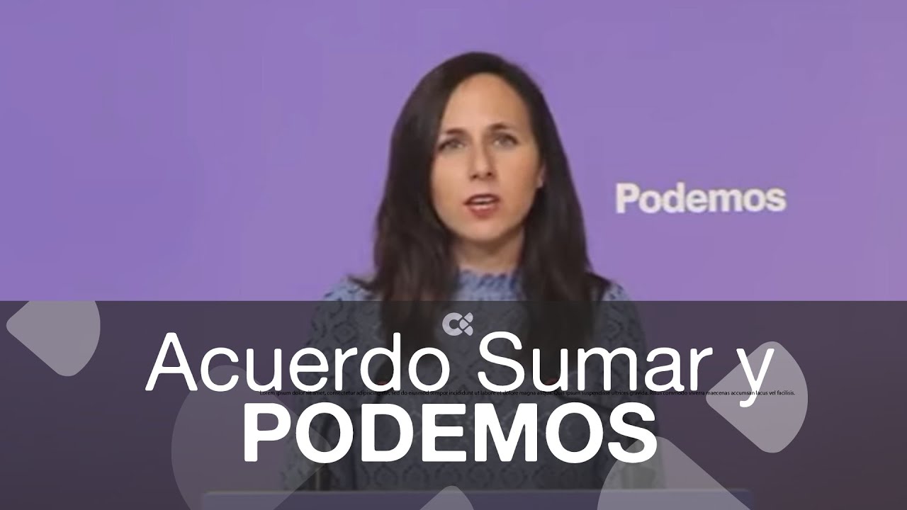 Sumar y Podemos acuerdan la coalición electoral para el 23J - YouTube
