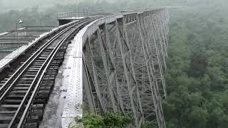 Incredible Gokteik Viaduct: Drivers view of approach and crossing, Myanmar (Burma) Railways Trains