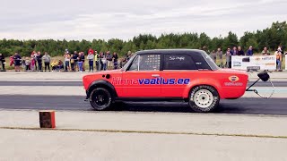 '71 VAZ 2101 V8 LM7 Turbo 2xHX40S 1/4 mile