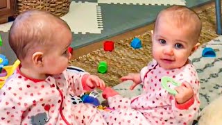 Baby Twins Share Pacifier  👶🍼👶