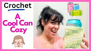 CROCHET a Cool Can Cozy (Perfect Beginner Project!)  //  SS418