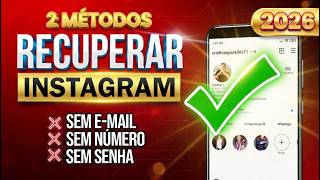 COMO RECUPERAR SUA CONTA DO INSTAGRAM 2026 ( SEM EMAIL, SEM SENHA, SEM NUMERO)