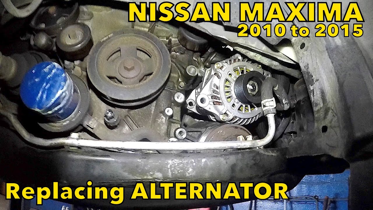 Replacing Alternator on Nissan Maxima 2010 to 2015 FULL GUIDE YouTube