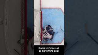 Ducks controversial goal in Overtime vs. Oilers Game 4 NHL Playoffs #nhl #anaheimducks #hockey