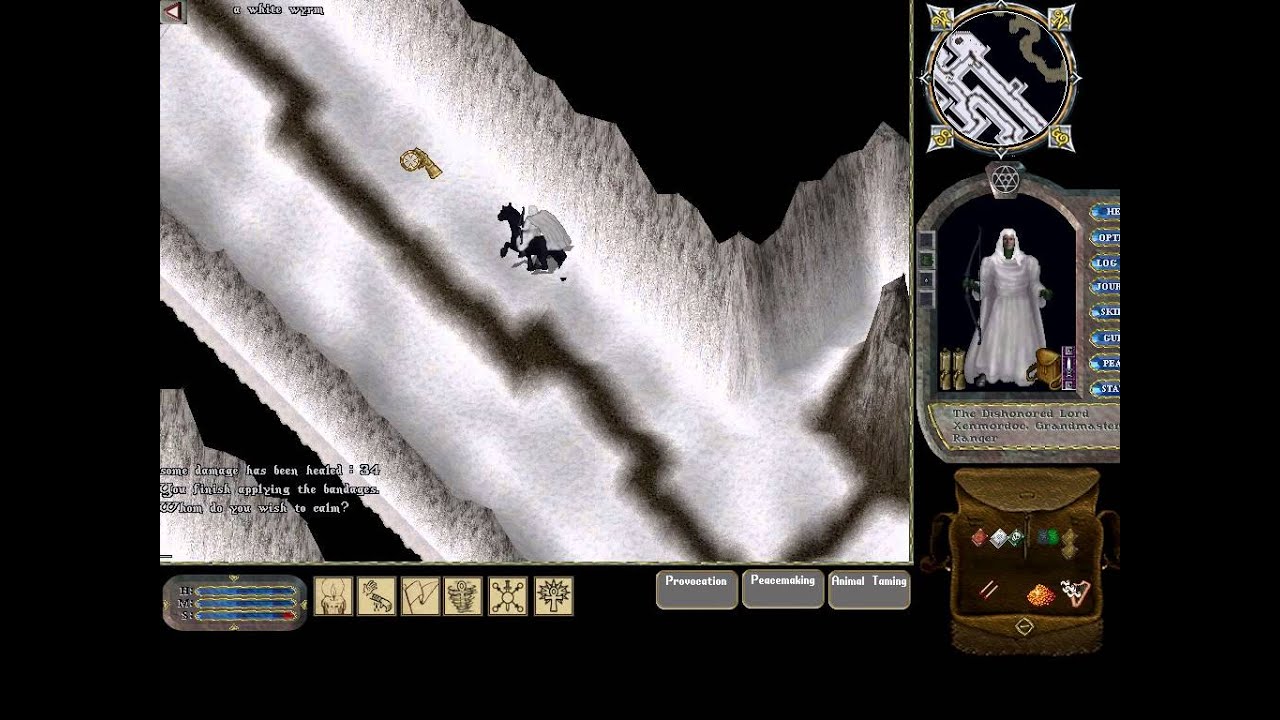 Ultima Online 160 Tamer Taming White Wyrm YouTube