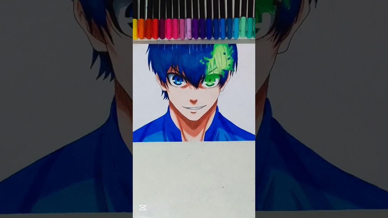 Drawing Isagi Yoichi 💙⚽️ | from Blue Lock 