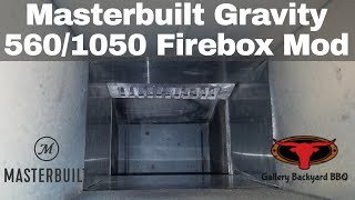 Masterbuilt Gravity Smoker Series 560/1050 Firebox Mod