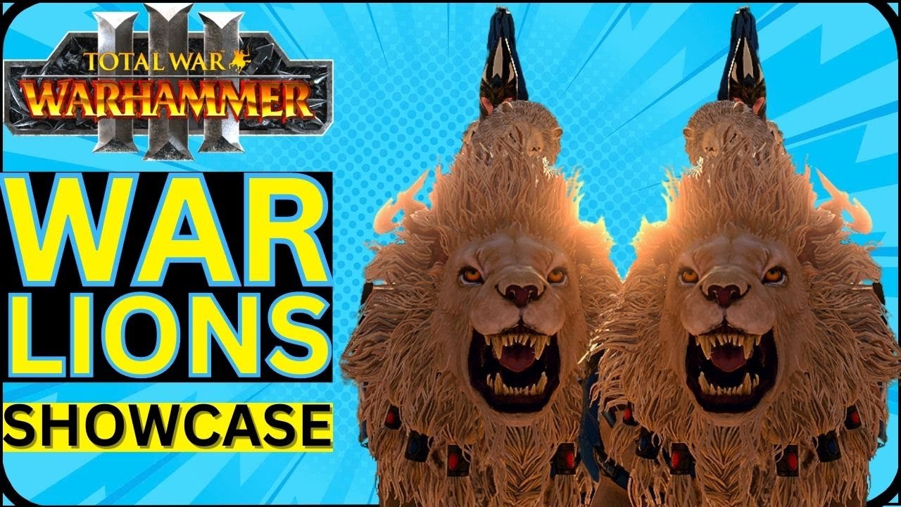 FEROCIOUS LION RIDERS OF THE ELVES:TOTAL WAR WARHAMMER 3