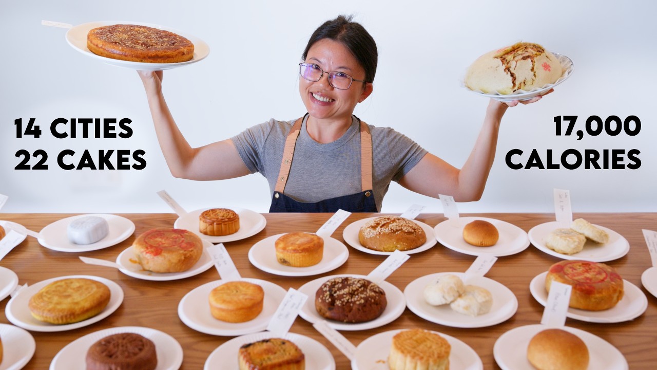 YouTube thumbnail for “I tried all the Mooncakes for you” by Chinese Cooking Demystified