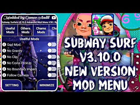 Subway Surfers v3.1.0 Advanced Mod Menu Apk V20 [No Coins Pick, God Mod, No  Clip, Speed Hack etc.] 