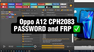 Oppo A12 CPH2083 PASSWORD and FRP bypass with UNLOCKTOOL