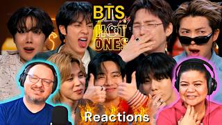 BTS Brings the Heat While Eating Spicy Wings (Hot Ones Interview Video) | Couples Reaction!