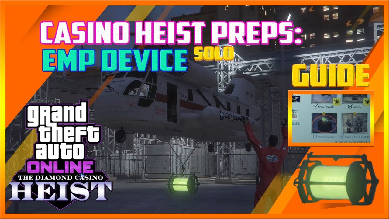 GTA Online Casino Heist Prep EMP DEVICE Setup Mission Solo Approach