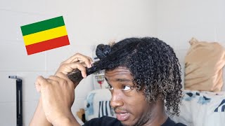 TRYING ETHIOPIAN CURLY HAIR ROUTINE (i went to ethiopia) screenshot 5