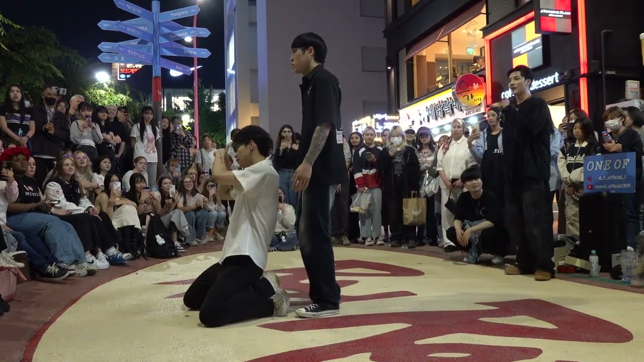 240522 kpop cover dance team ONE OF  - Don't Wanna Cry(울고 싶지 않아) (SEVENTEEN) Hongdae busking