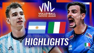 Argentina 🇦🇷 vs. Italy 🇮🇹 - Highlights | Week 3 | Men's VNL 2026
