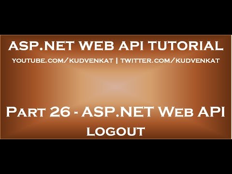 ASP NET Web API logout