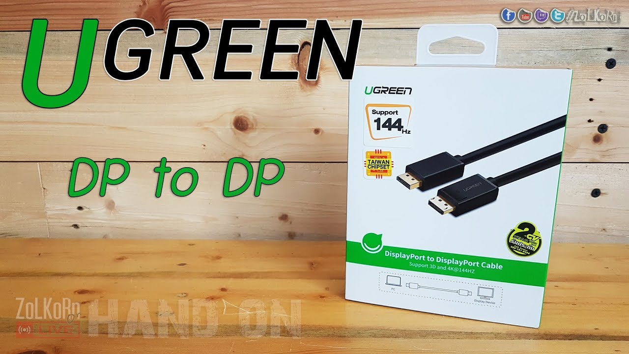 displayport มีเสียงไหม 2022 เปิดกล่อง ลองสาย Display Port - Ugreen 10245 (DP to DP 1.5m)