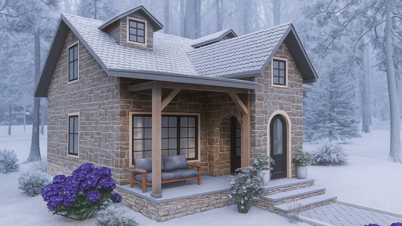 Классический коттедж, потрясающий проект дома в деревенском стиле 2025 | Исследуем крошечный дом