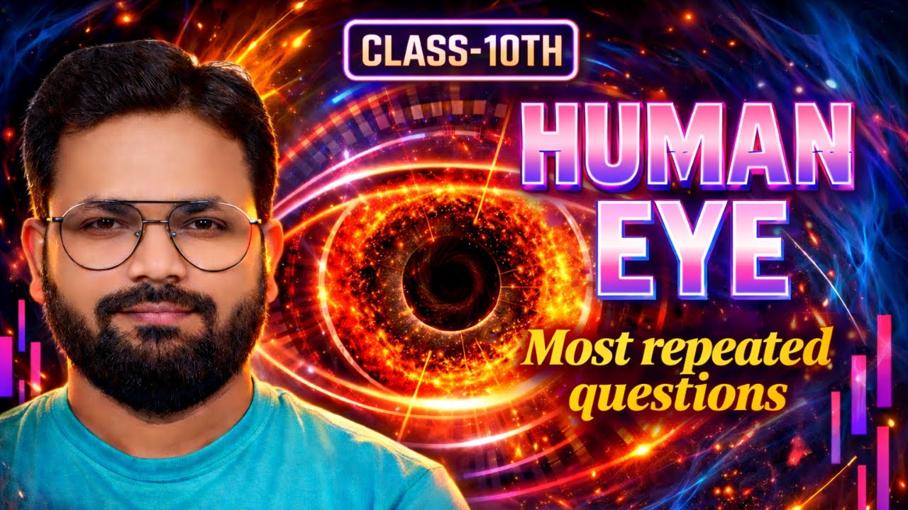 Human Eye 👁️ Class 10 Science | Most Repeated Board Questions | Upboard English medium |