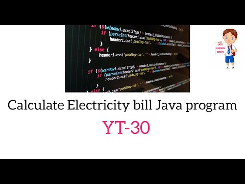 Write a program to calculate monthly electricity bill YT 30 daily learning practice coding progress