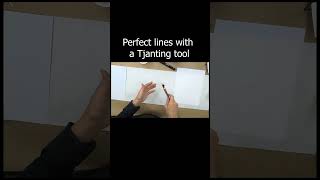 Super Tip! TJanting tool for mark making! (Perfect lines with a Tjanting tool) #shorts #arttools
