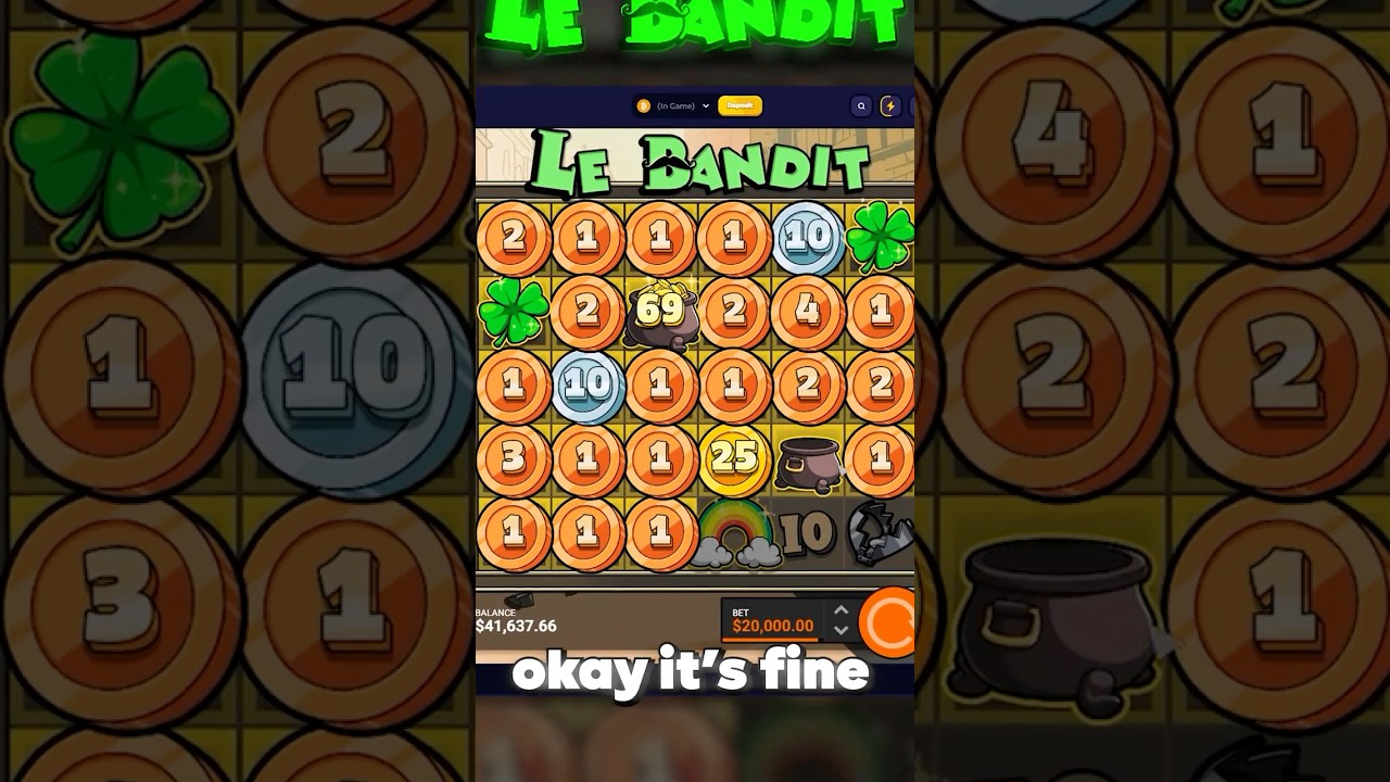 I DID A $20,000 FEATURE SPIN ON LE BANDIT❗ HUGE MULTIPLIER❗❗❗ $100,000+ HIT |    #casinoslots #juicy