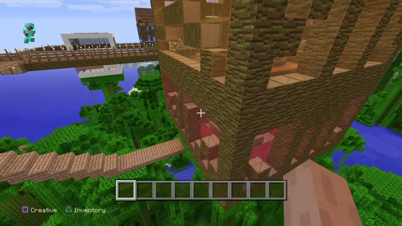 MINECRAFT PS4 CREATIVE WORLD TOUR!!!! (me and my partner's world)
