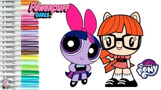 Powerpuff Girls Color Swap Blossom My Little Pony Cutie Mark Crew Twilight Sparkle Coloring Book Pag