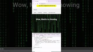 JavaScript Matrix Rain Effect | Falling Code Browser Magic #shorts  #javascript