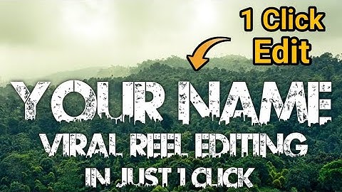 Viral Name Art Photo Editing Tutorial | Urban Jungle Font | New Trending Photo Editing Tutorial