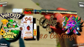 Delta 8 CAKE 2Gram Cartridge Whipped Cream Wreck INDICA