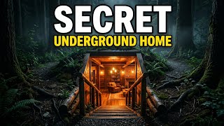 Built a Secret Underground Home in the Forest | Luxury Off-Grid Bunker Tour