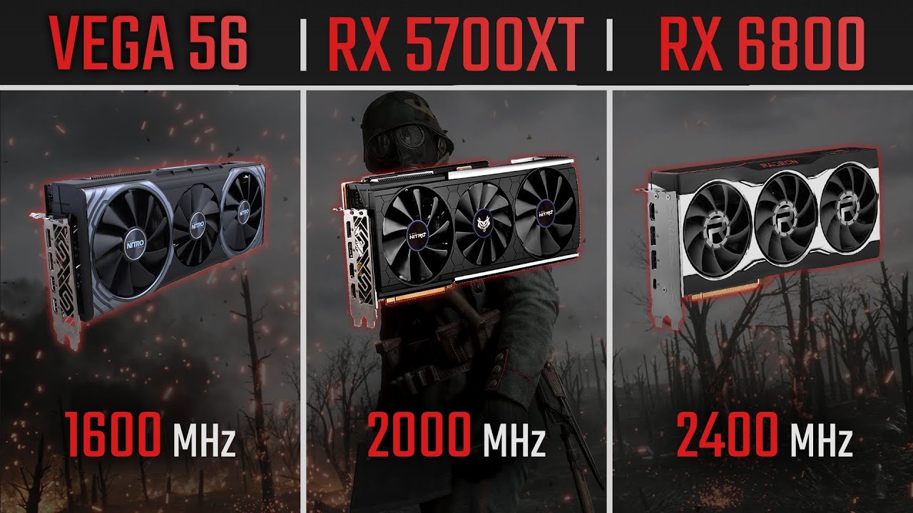 VEGA 56 vs RX 5700XT vs RX 6800 | 1080P, 1440P and Benchmarks -