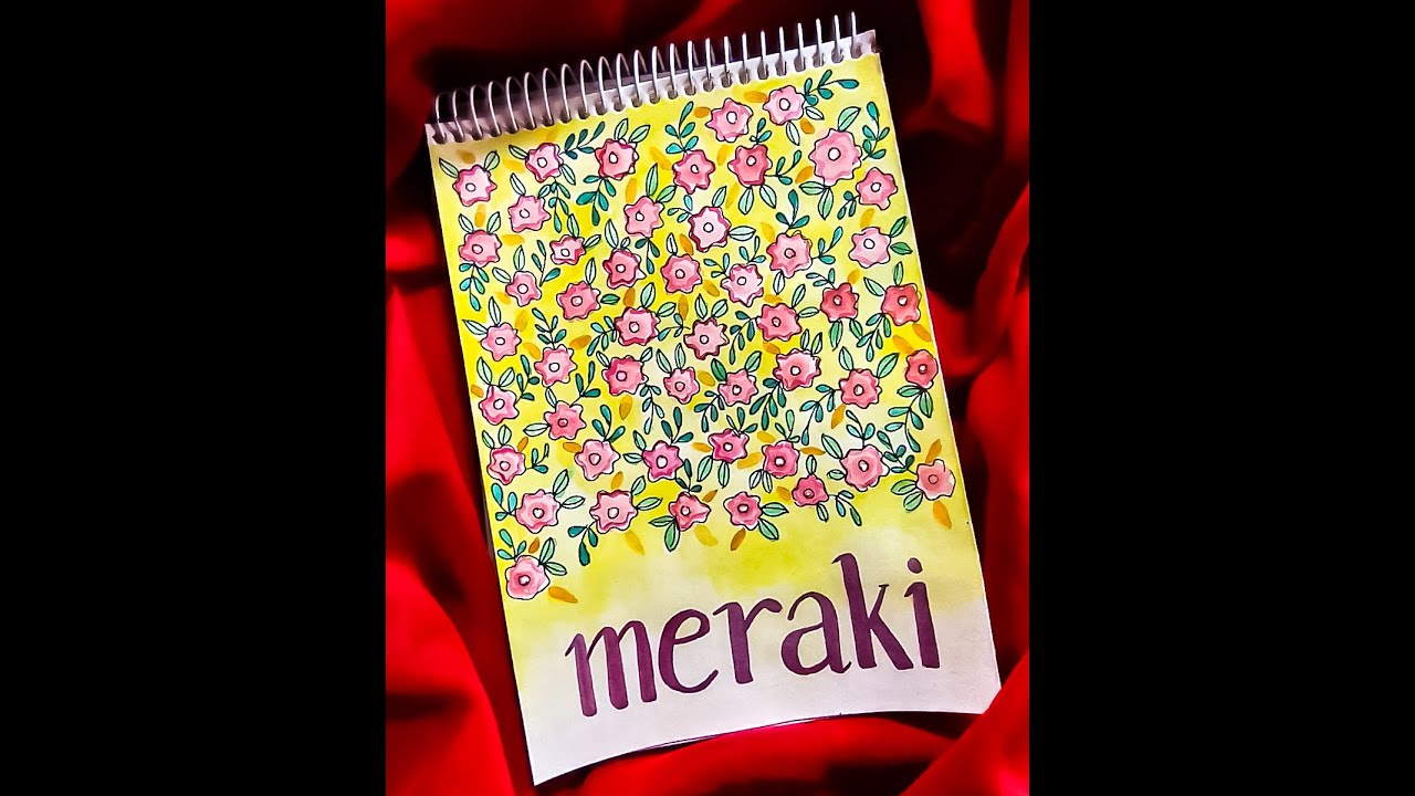 Simple Watercolor Loose Floral - Paint with me - Meraki - Sketchbook 