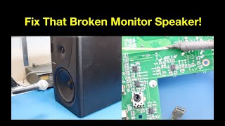 How to fix monitor speakers that have a hum.