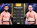 Khamzat Chimaev vs Sean Strickland FULL FIGHT | UFC 5 AI Simulation Gameplay (CPU vs CPU)