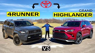 TOYOTA TAKEDOWN! -- 2025 Toyota 4Runner vs. 2025 Toyota Grand Highlander: Comparison Details